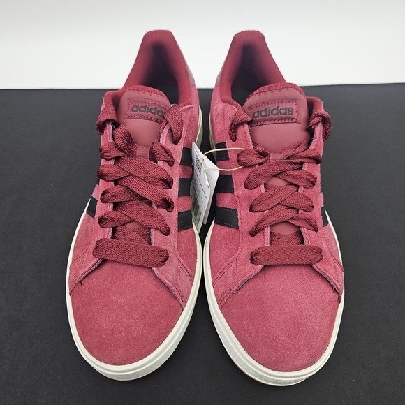 Adidas Grand Court‎ Base 00 Men\'s size 11 Burgundy Suede Causal Shoes JQ6015 main image 9